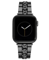 Nine West Women's Dark Gray Alloy Bracelet Compatible with 42mm, 44mm, 45mm, Ultra and Ultra 2 Apple Watch