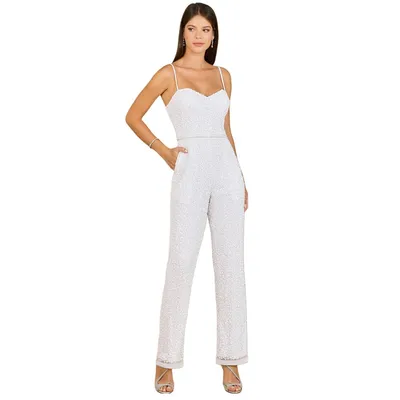 Lara Women's Beaded Bridal Jumpsuit