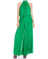 Meghan Fabulous Women's Wild Orchid Pleat Jumpsuit