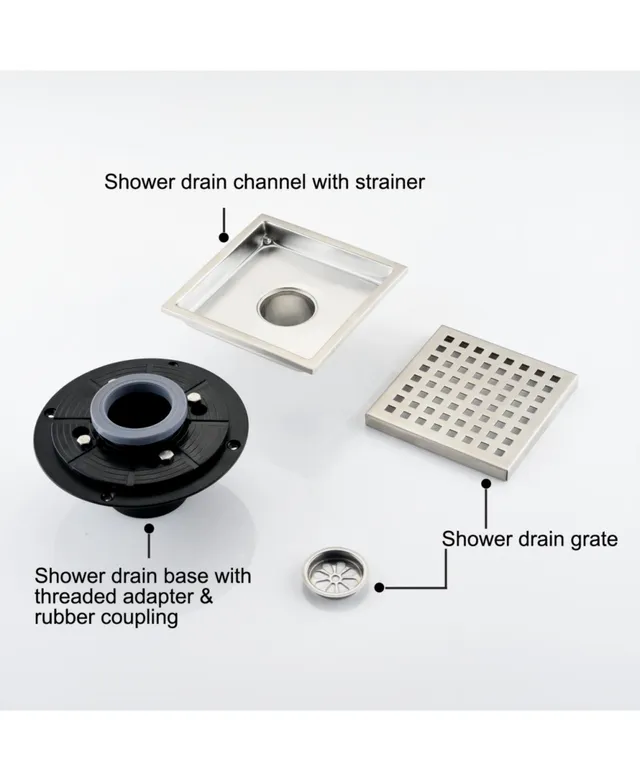 Xl Non-slip Bathtub Mat With Drain Holes Aqua - Slipx Solutions : Target