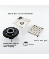 6 Inch Square Shower Floor