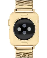 Coach Gold-Tone Stainless Steel Mesh Bracelet for 38, 40, 41mm Apple Watch