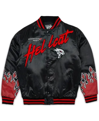 Reason Men's Dodge Hellcat Flame Varsity Jacket