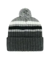 Men's '47 Brand Gray Dallas Cowboys Stack Cuffed Knit Hat with Pom