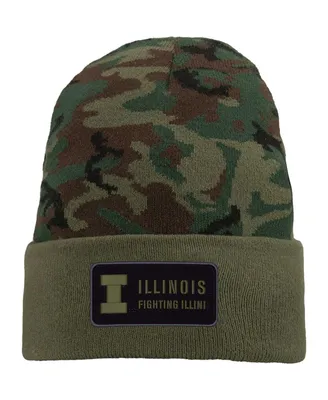 Men's Nike Camo Illinois Fighting Illini Military-Inspired Pack Cuffed Knit Hat
