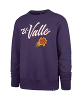 Men's '47 Brand Purple Phoenix Suns 2023/24 City Edition Postgame Headline Crew Pullover Sweatshirt