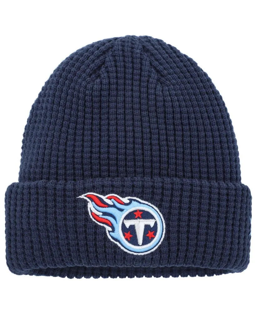 Youth Boys and Girls New Era Navy Tennessee Titans Prime Cuffed Knit Hat