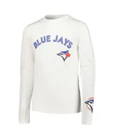 Big Boys Stitches Royal, White Toronto Blue Jays T-shirt Combo Set