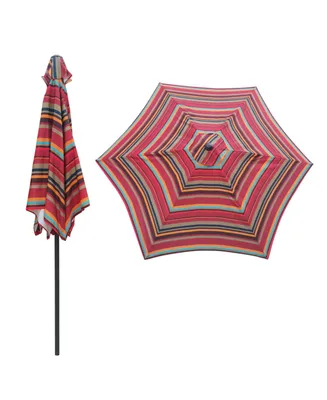 Streamdale Furniture 9FT Umbrella Red Stripes