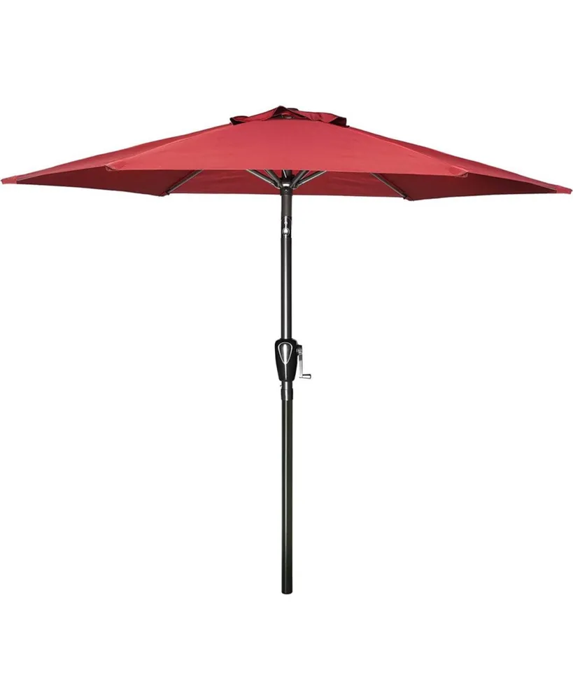 Simplie Fun 7.5' Patio Umbrella with Tilt/Crank, 6 Ribs for Outdoor Use