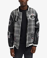 Reason Men's Tartan Varsity Jacket