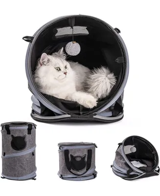 Robotime 3 in 1 Cat Bed - Foldable Tunnel Pet Travel Carrier Bag