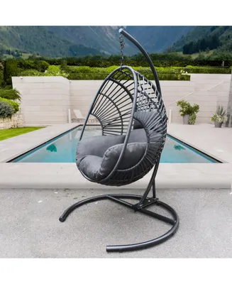 Streamdale Furniture High Quality Outdoor Indoor Pe Wicker Swing Egg Chair