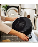 All-Clad Enameled Cast Iron 6-Qt. Dutch Oven with Lid and Acacia Wood Trivet