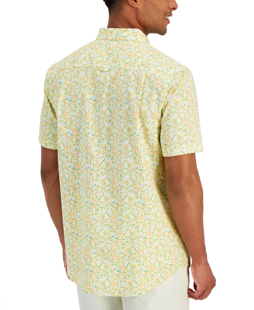 Club Room Men's Udon Floral Poplin Shirt, Created for Macy's
