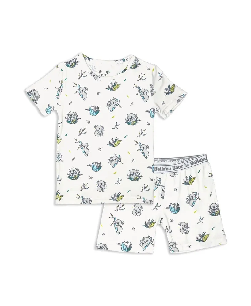 Bellabu Bear Toddler, Child Unisex Koala 2-Piece Short Sleeve & Shorts  Pajama Set