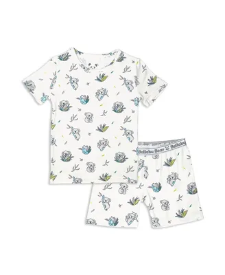 Bellabu Bear Toddler| Child Unisex Koala 2-Piece Short Sleeve & Shorts Pajama Set