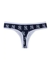 Women's Concepts Sport Navy New York Yankees Allover Print Knit Thong Set