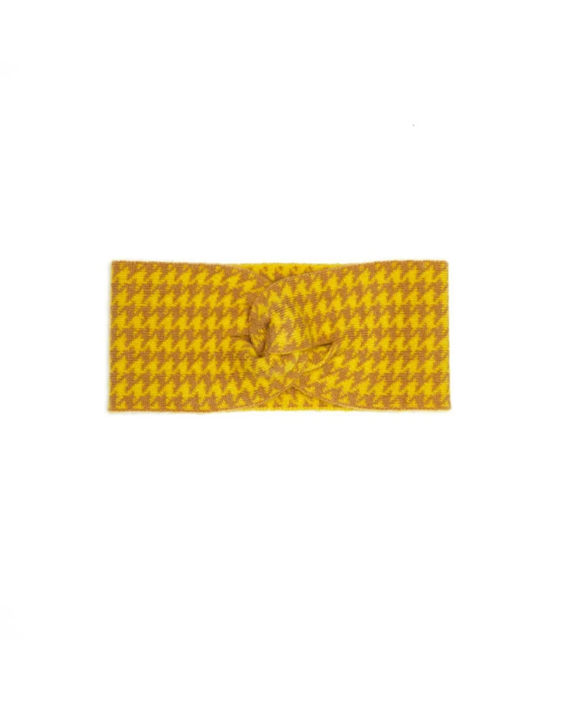 Bellemere Houndstooth Cashmere Headband