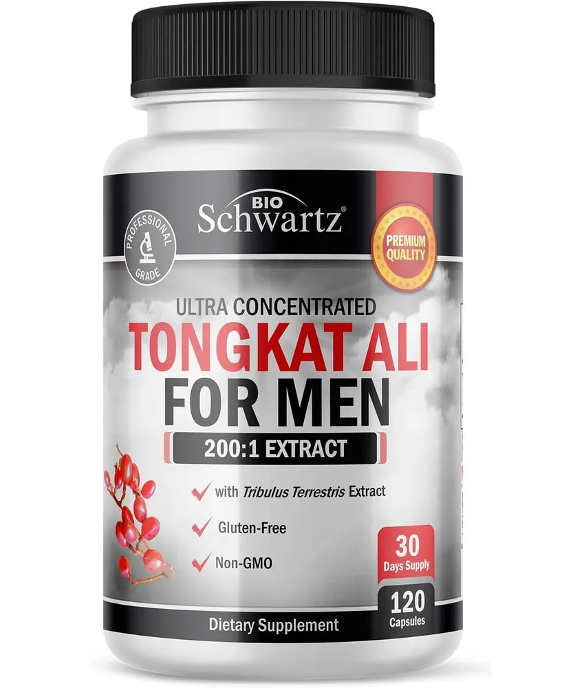 Tongkat Ali for Men 1020mg - Natural Men's Health Support - Gluten-Free, Non-gmo