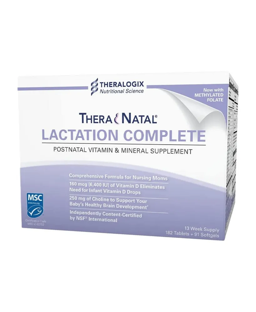 Theralogix TheraNatal Lactation Complete Postnatal Vitamins with Vitamin D