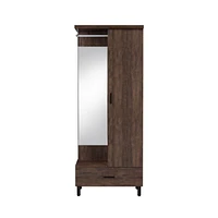 Streamdale Furniture Tsula Hall Tree, Rustic Walnut