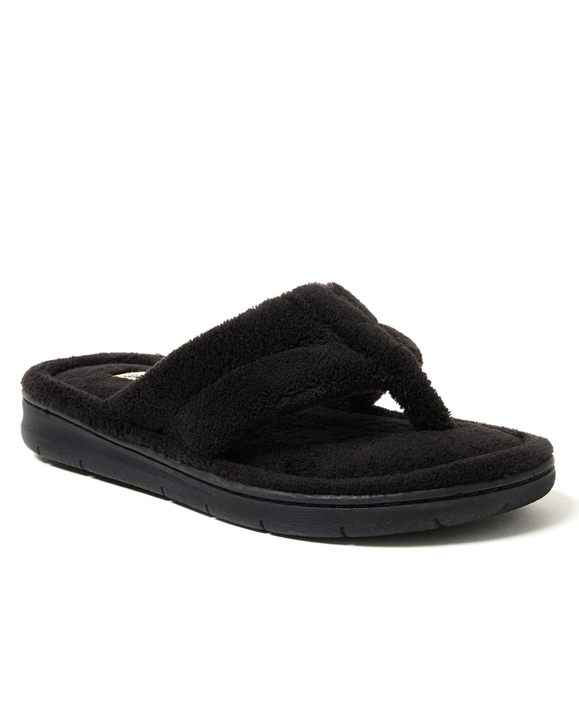Dearfoams Women's Wrenley Terry Thong Slippers