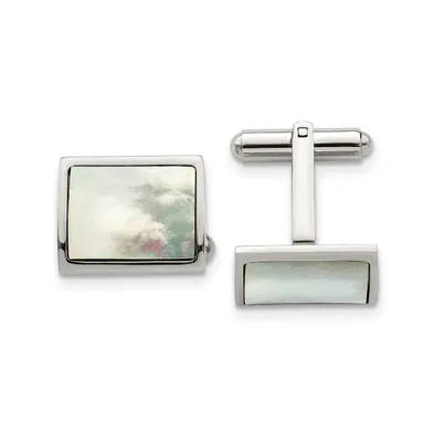 Chisel Stainless Steel Polished Cufflinks