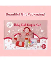 The New York Doll Collection Baby Doll Diaper Bag Set with Accessories