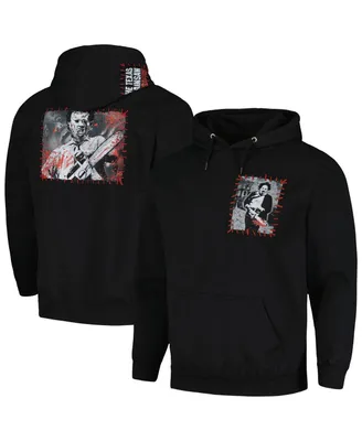 Men's and Women's Black Texas Chainsaw Massacre Leatherface Stitched Pullover Hoodie
