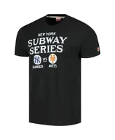 Men's Homage Charcoal New York Yankees vs. New York Mets Subway Series Hyper Local Tri-Blend T-shirt