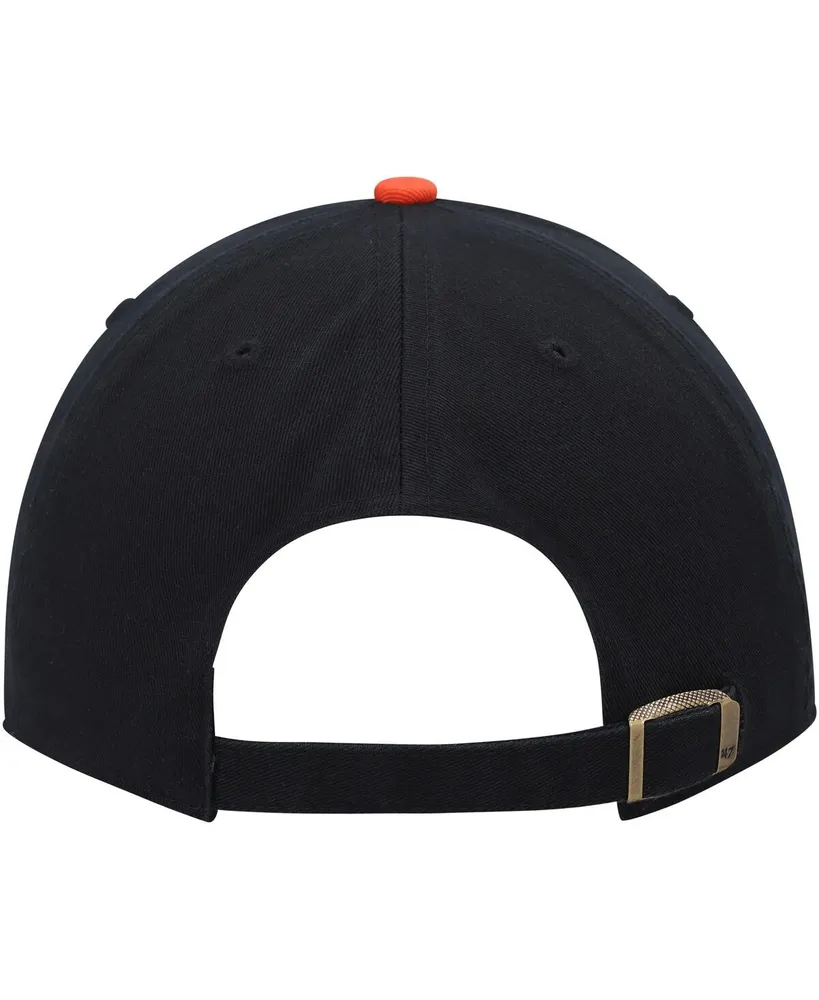 Men's '47 Brand Black, Orange San Francisco Giants Clean Up Adjustable Hat