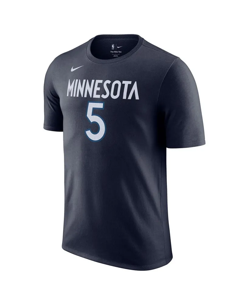 Men's Nike Anthony Edwards Navy Minnesota Timberwolves Icon 2022/23 Name and Number T-shirt