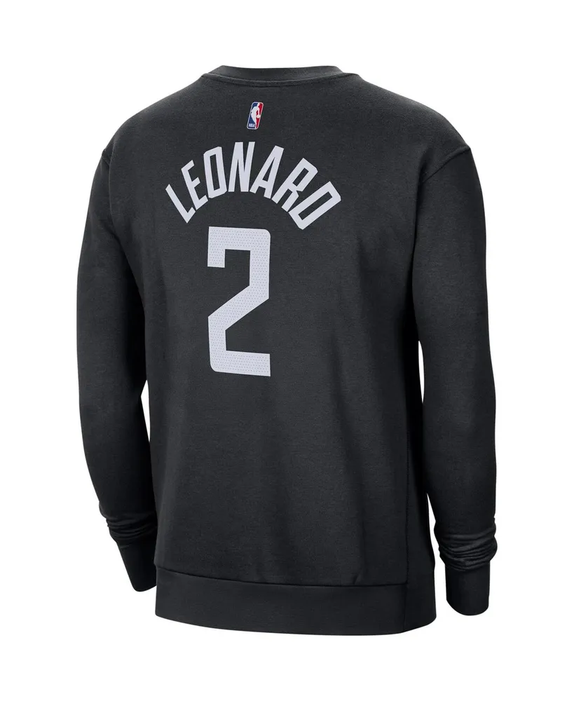 Men's Jordan Kawhi Leonard Black La Clippers Statement Name and Number Pullover Sweatshirt