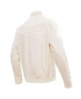 Men's Pro Standard Cream Los Angeles Chargers Neutral Full-Zip Jacket