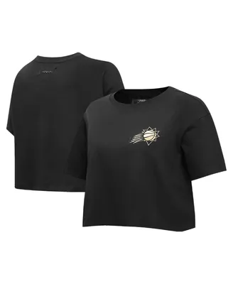 Women's Pro Standard Black Phoenix Suns Holiday Glam Boxy T-shirt