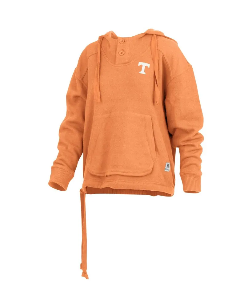 Women's Pressbox Tennessee Orange Tennessee Volunteers Amore Keisha Button Pullover Hoodie