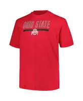 Men's Profile Scarlet Ohio State Buckeyes Big and Tall Team T-shirt