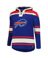 Men's '47 Brand Royal Buffalo Bills Big and Tall Superior Lacer Pullover Hoodie