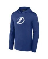 Men's Fanatics Blue Tampa Bay Lightning Authentic Pro Lightweight Pullover Hoodie