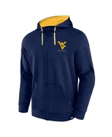 Men's Fanatics Navy West Virginia Mountaineers Power Index Full-Zip Hoodie