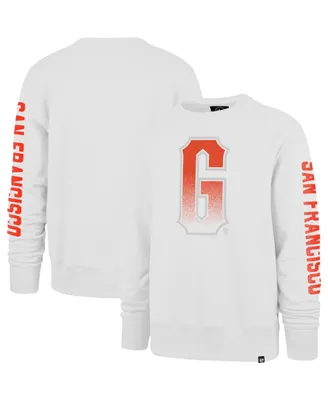 Men's '47 Brand White San Francisco Giants City Connect Legend Headline Pullover Sweatshirt