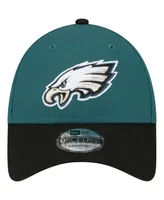 Men's New Era Midnight Green, Black Philadelphia Eagles The League Two-Tone 9FORTY Adjustable Hat