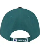 Men's New Era Midnight Green, Black Philadelphia Eagles The League Two-Tone 9FORTY Adjustable Hat