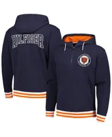 Men's Tommy Hilfiger Navy Chicago Bears Aaron Quarter-Zip Hoodie