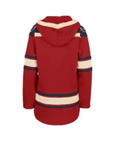 Women's '47 Brand Red Washington Capitals Superior Lacer Pullover Hoodie