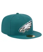 Men's New Era Midnight Green Philadelphia Eagles Main 59FIFTY Fitted Hat