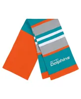 Women's Wear by Erin Andrews Miami Dolphins Stripe Glove and Scarf Set