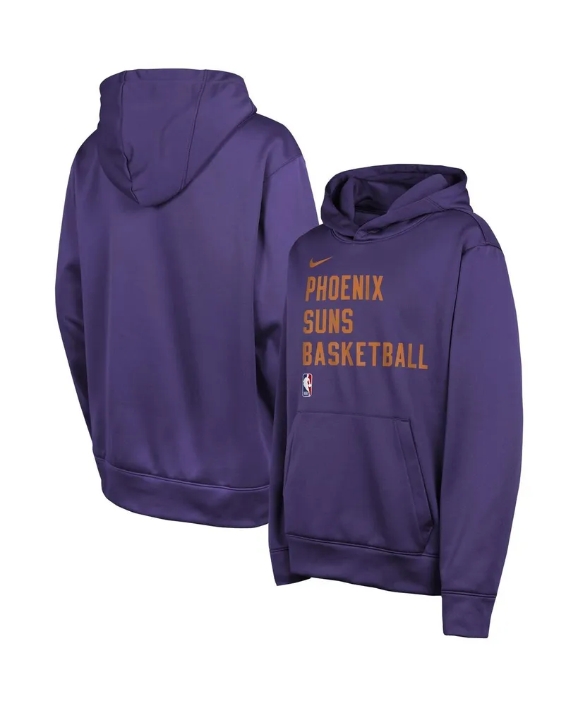 Big Boys Nike Purple Phoenix Suns Spotlight Performance Pullover Hoodie