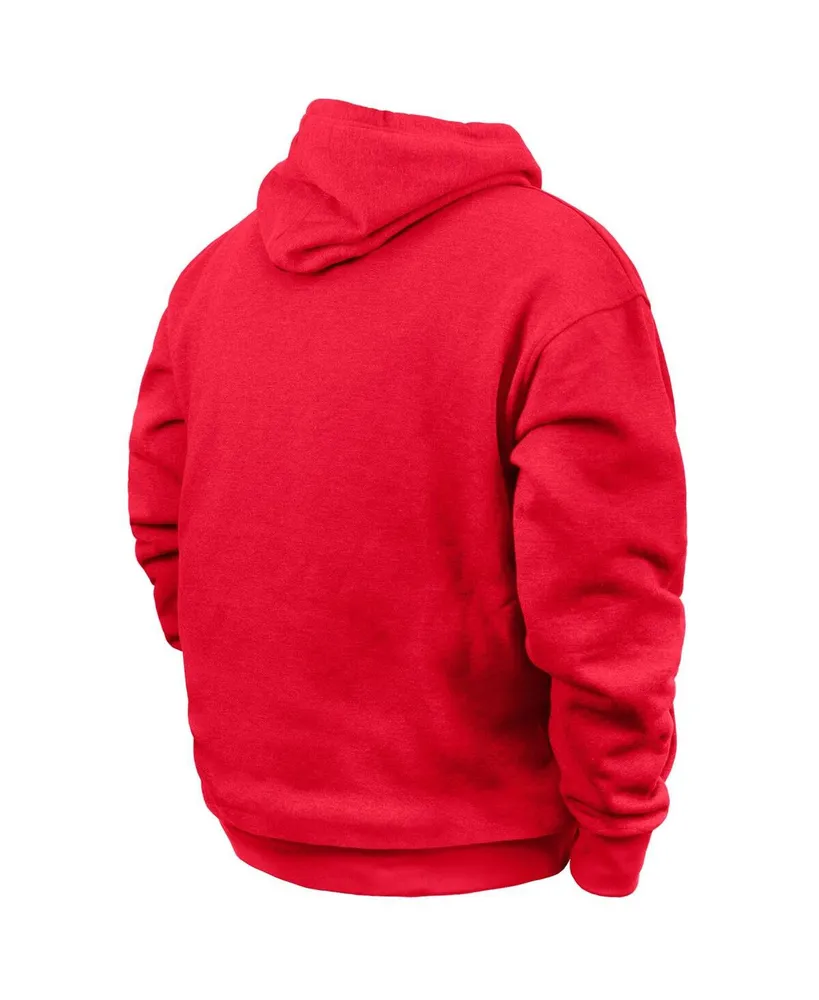 Men's New Era Red Chicago Bulls Big and Tall 2023/24 City Edition Pullover Hoodie